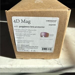 SMITH 4D Mag Goggles with White and Rose Lenses